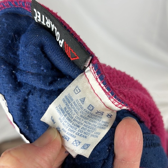 Land’s End Hot Pink Polartec Fleece Half Zip Pullover size XL - Picture 4 of 4